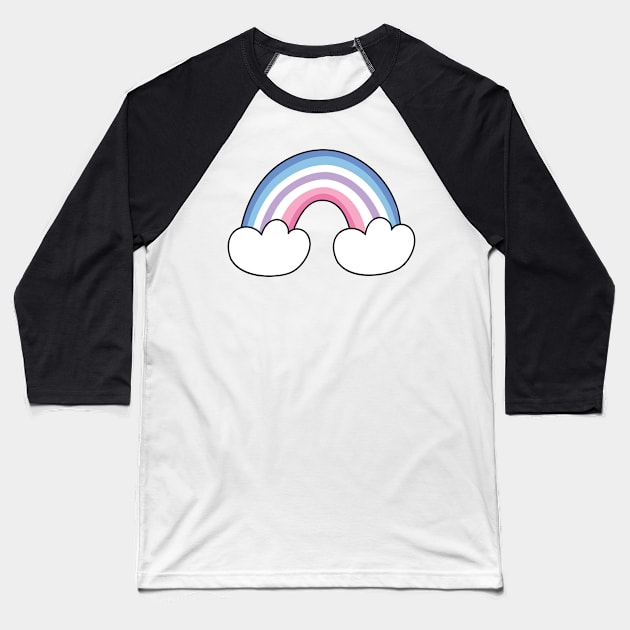 Bigender pride flag Baseball T-Shirt by snowshade